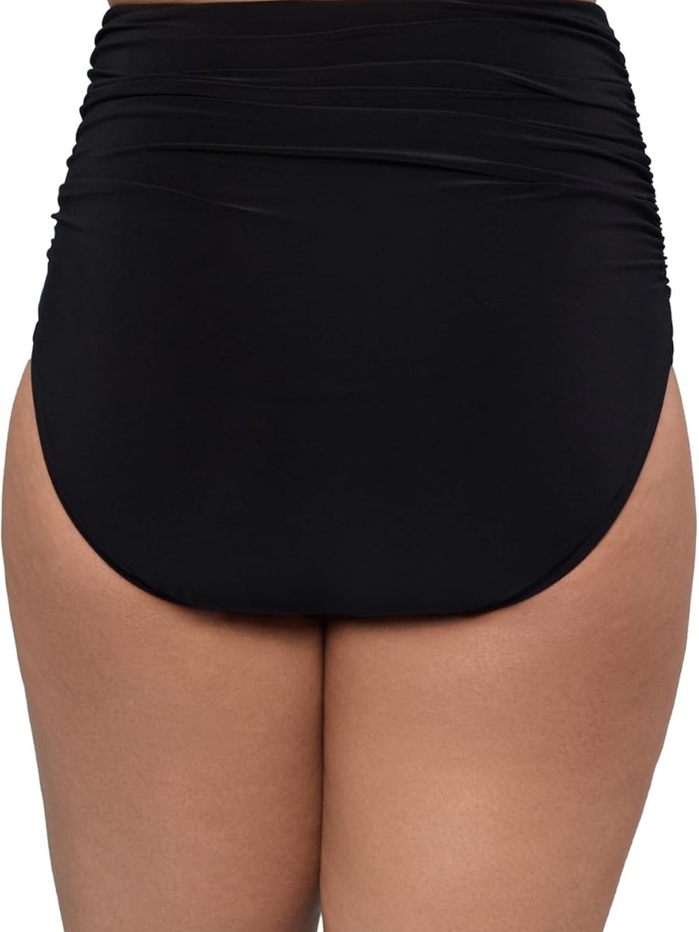Trimshaper Women's Shirred High Waist Tummy Control Swim Brief 8. 570/bb13-1:v - Picture 2 of 8